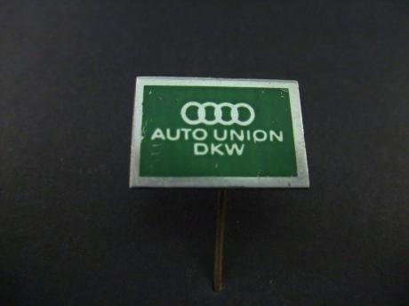 Auto-Union Duitse autofabriek (na fusie met Audi, DKW Dampf-Kraft-Wagen), Horch en Wanderer in de jaren 30 ) logo lichtgroen